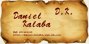 Daniel Kalaba vizit kartica